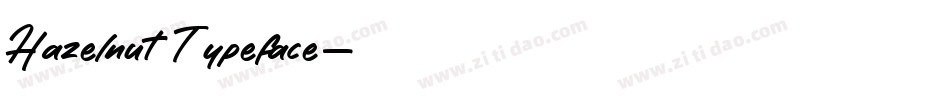 Hazelnut Typeface字体转换